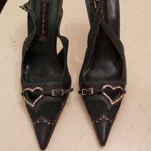 Dark forest green slingback sz 7